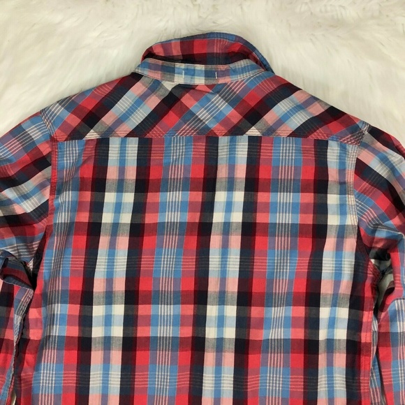 Levi's Standard Fit Plaid Button Front Shirt - Picture 6 of 8
